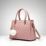 Premium Quality Women’s Stylish Handbag | Elegant PU Leather Shoulder & Tote Bag for Ladies | Spacious Multi-Compartment Design with Golden Hardware & Fur Ball Charm | Perfect for Office, Daily Use, Travel & Parties