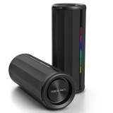 Portronics Nova 40W Portable Bluetooth Speaker with Dual Passive Radiator, Upto 5 Hours Playtime, RGB LED Lights, Bluetooth 5.3V, TWS Mode, Handsfree Calling, USB/AUX in Port, Type C Charging(Black)