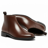 Latest Trendy Men’s Brown Chelsea Boots | Premium Faux Leather Ankle Boots | Comfortable Slip-On Footwear for Men's & Boys Size 8
