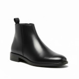 Latest Stylish Men's Black Chelsea Boots | Faux Leather Slip-On Ankle Boots | Comfortable Casual & Formal Footwear for Men & Boys Size 7