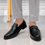 WUGO::Latest Trendy Men Formal Shoes|Black Moccasin Shoes|Office Shoes For Men's & Boys-MOCCASIN09-BLK- Size 6