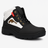 WUGO::Latest Stylish Men’s Black Gun Boots | Premium Faux Leather Ankle Boots | Comfortable Slip-On Footwear for Men's & Boys Size 6