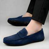Latest Fashionable Suede Loafers for Men & Boys | Casual Slip-On Shoes for Daily Wear | Soft Sole Comfortable Driving Shoes for All Day Comfort -Size 7