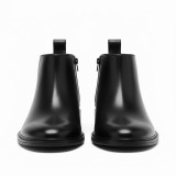 Latest Stylish Men's Black Chelsea Boots | Faux Leather Slip-On Ankle Boots | Comfortable Casual & Formal Footwear for Men & Boys Size 8