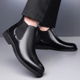 Latest Stylish Men's Black Chelsea Boots | Faux Leather Slip-On Ankle Boots | Comfortable Casual & Formal Footwear for Men & Boys Size 6
