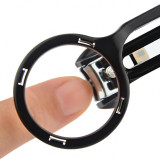 Magnifying Glass Super Nail Clippers, 3x Magnifying Glass To Increase The Confidence of Manicured Nails and Reduce Eye Strain Suitable For Men, Women and Children Nail Cutter (Colour: Black).