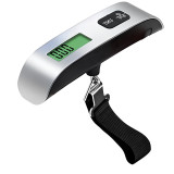Electronic Portable Hook Weighing Machine Digital Hanging Luggage Scale | 50 kg Stainless Steel Hook Travel & Fishing Weight Scale with Backlit LCD Display | Portable Digital Luggage Scale for Flights, Travel & Home Use