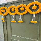 Artificial Marigold Round Hangins