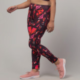 WUGO::Latest Stylish High Quality Printed Sports Leggings/Printed Gym Tights/Printed Yoga Pant For Women's & Girls - Size S