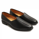 WUGO::Latest Stylish Men Nagra Shoes|Nagra Juttis/Rajsthani Juttis For Men's & Boys-MOC-NAGRA-BLK- Size 8