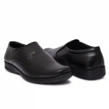 WUGO::Latest Trendy Men Formal Shoes|Black Moccasin Shoes|Office Shoes For Men's & Boys-MOCCASIN05-BLK- Size 9