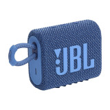 JBL Go 3, Wireless Ultra Portable Bluetooth Speaker, Pro Sound, Vibrant Colors with Rugged Fabric Design, Waterproof, Type C (Without Mic, Blue)