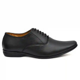 WUGO::Latest Trendy Men Formal Shoes |Black Derby Shoes |Office Shoes For Men's & Boys - Black- Size 8