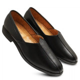 WUGO::Latest Stylish Men Nagra Shoes|Nagra Juttis/Rajsthani Juttis For Men's & Boys-MOC-NAGRA-BLK- Size 9