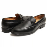WUGO::Latest Trendy Men Formal Shoes|Black Moccasin Shoes|Office Shoes For Men's & Boys-MOCCASIN09-BLK- Size 8