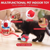 Self-Moving Cat Toy | 360° Smart Automatic Electric Ball for Cats & Dogs | Chewie Viral Interactive Pet Ball | Automatic Cat Chasing Toy | Silicone Cat Toy Ball