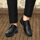 WUGO::Latest Fashionable Men Formal Shoes|Black Derby Shoes|Office Shoes For Men's & Boys - Black- Size 10
