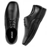 WUGO::Latest Trendy Men Formal Shoes |Black Derby Shoes| Office Shoes For Men's & Boys - Black- Size 8