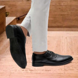 WUGO::Latest Stylish Men Formal Shoes|Black Derby Shoes|Office Shoes For Men's & Boys - Black- Size 6