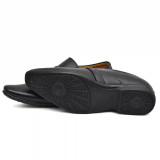 WUGO::Latest Trendy Men Formal Shoes|Black Moccasin Shoes|Office Shoes For Men's & Boys-MOCCASIN07-BLK- Size 8