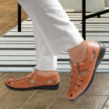 WUGO::Latest Fabulous Men Sandals|Roman Sandals/Outdoor Sandal For Men's & Boys-104-Sandal-TAN- Size 10